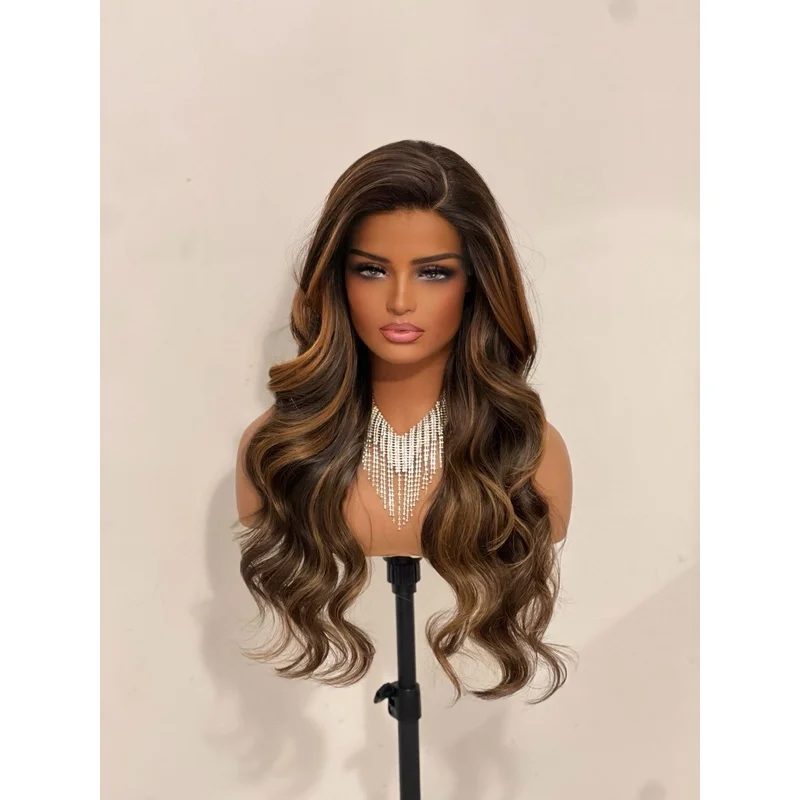 Фото Синтетический парик Yaki с кружевной вставкой T-part, термостойкий, Ms.Frida Revamped Wig №1