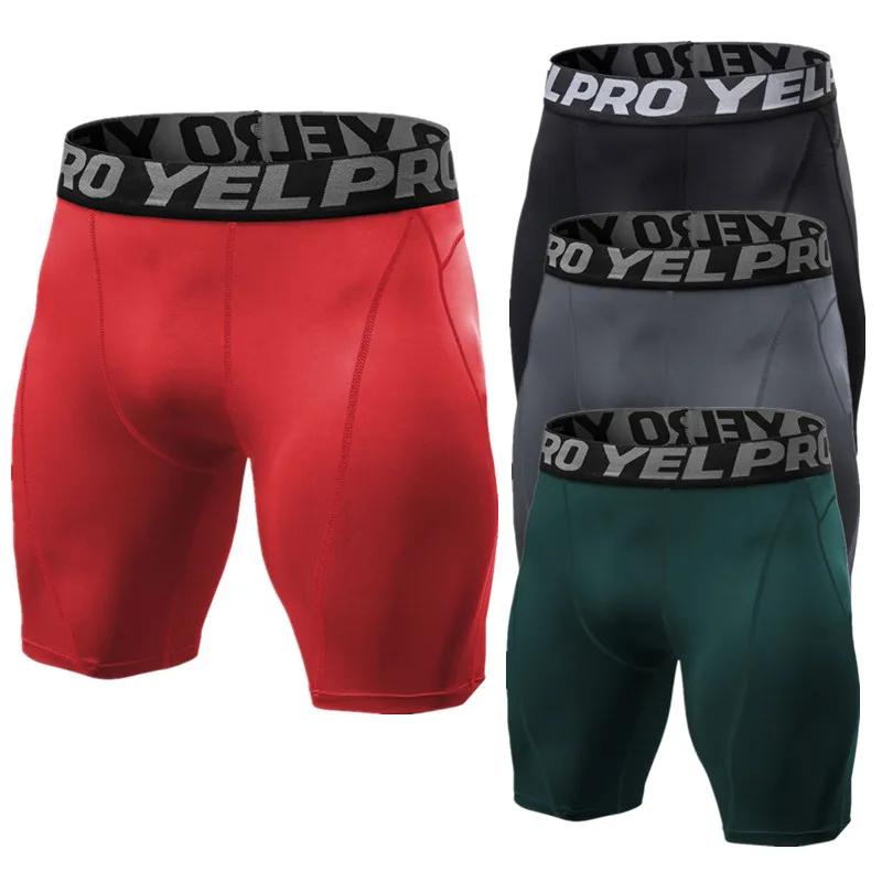 

Мужские спортивные шорты для фитнеса, леггинсы для тренировок, тренировок, бега, стрейч, дышащие велосипедные трико, мужские брюки, быстросо...