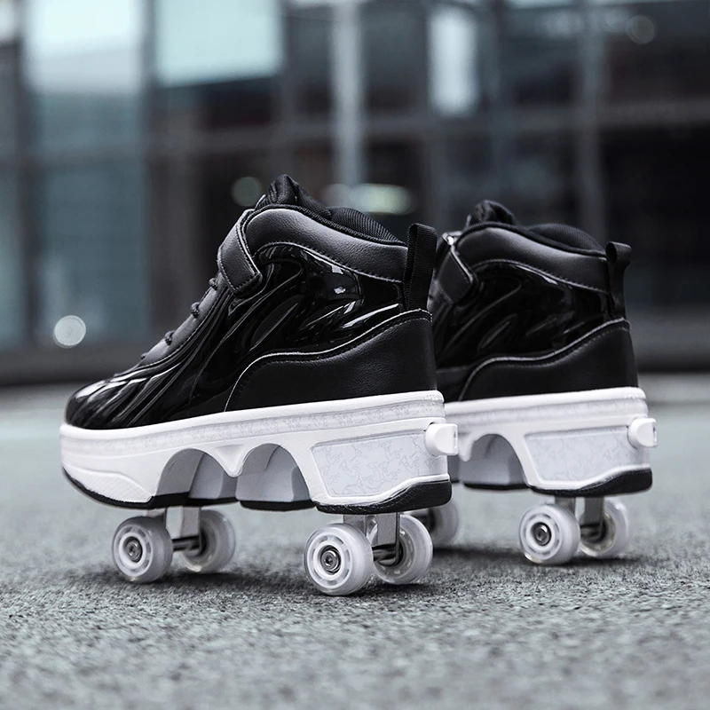 

Повседневные кроссовки, роликовые коньки, деформирующие четырехколесные коньки для взрослых, мужчин, женщин, мужчин, унисекс, детские, деформирующие колеса, туфли для парки