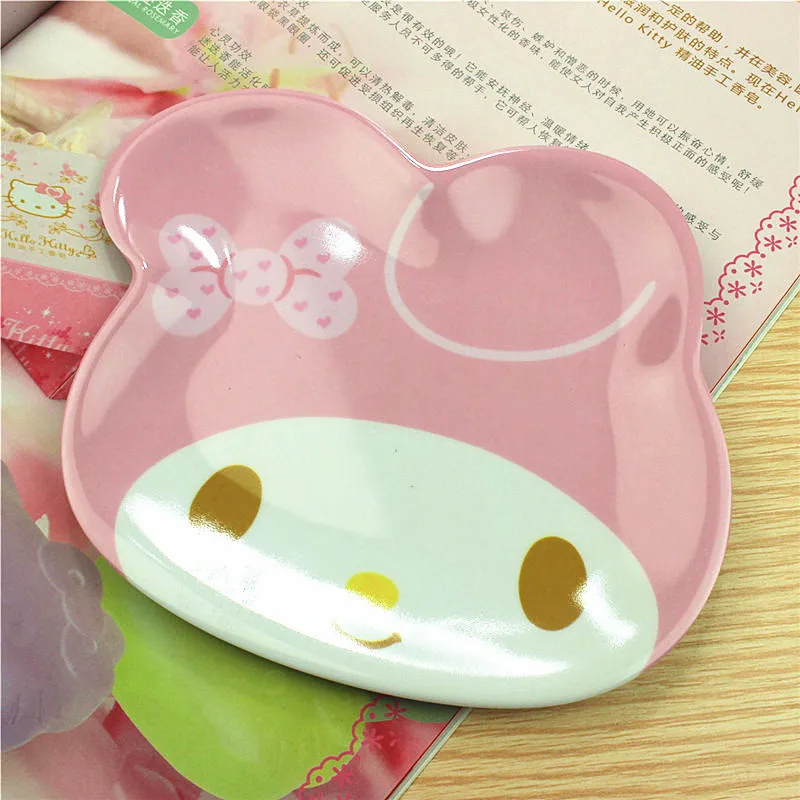 Sanrioed Kittly My Melody Kuromi Cinnamoroll Purin торт Снэк Высушенные Фрукты тарелка боковая аниме