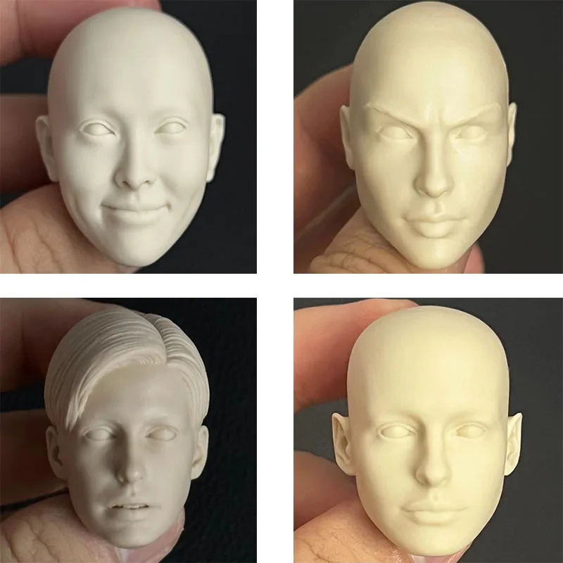 

White Model 1/6 Angela Baby Anne Hathaway Yang Mi Tiffany Tang Female Unpainted Head Carving for 12" Action Figure Body Toy