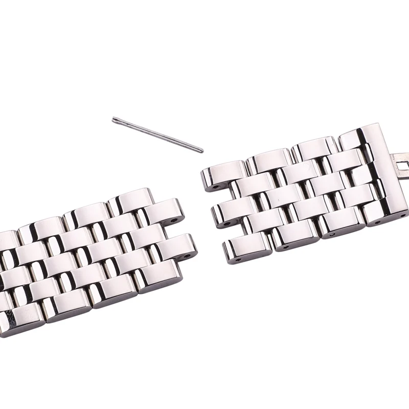 Stainless Steel Watch Bracelet Band Men Women Silver Black Rose Gold Polished Metal Watchband 20mm 22mm 24mm Strap Accessories