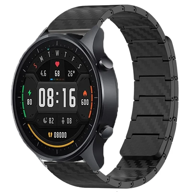 

Strap for XiaoMi Mi Watch Color Luxury Sport Band for Miwatch Color 2 Magnetic Carbon Fiber Strap 22mm Watchband Bracelet Correa