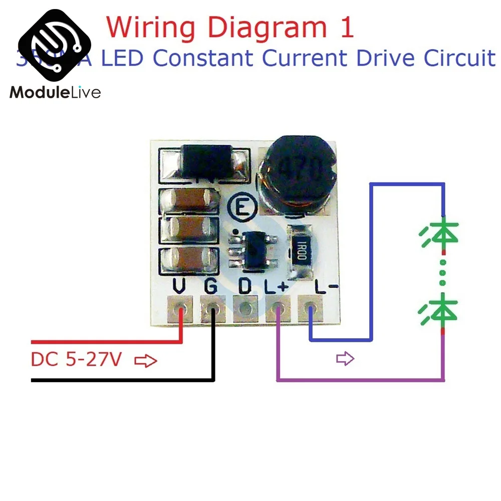 Mini LD2635MA DC 5в-27в 350мА понижающий модуль драйвер HB преобразователь для Arduino Diy 12В 24В