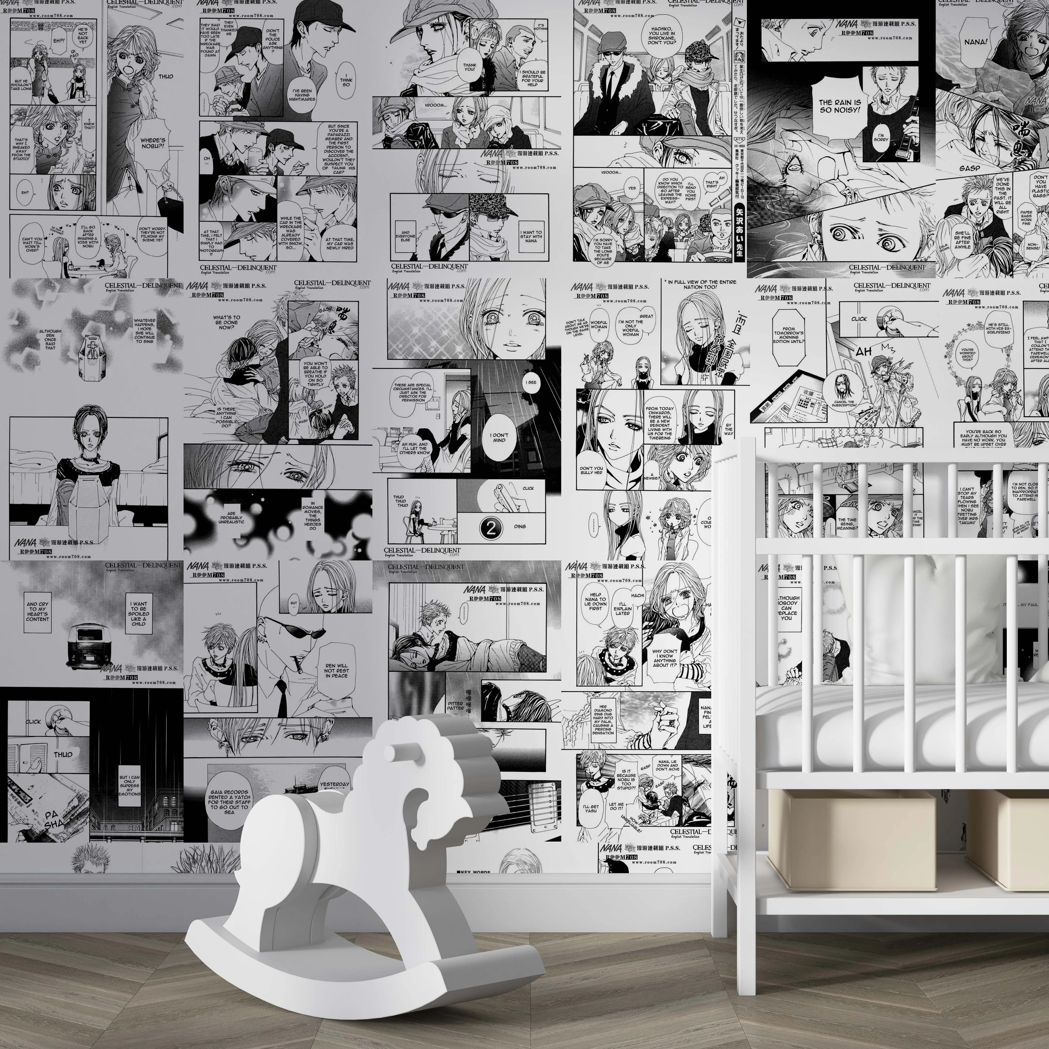 

Нана, классический японский аниме, современный стиль, манга, иллюстрация, постер, настенное украшение для спальни, «сделай сам», ПВХ Наклейк...