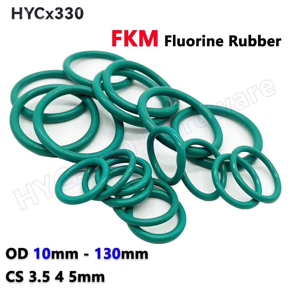

CS 3,5 4, 5 мм, зеленое уплотнительное кольцо FKM, уплотнительная шайба из фтористой резины, наружный диаметр 10–130 мм, маслостойкая и коррозионностойкая