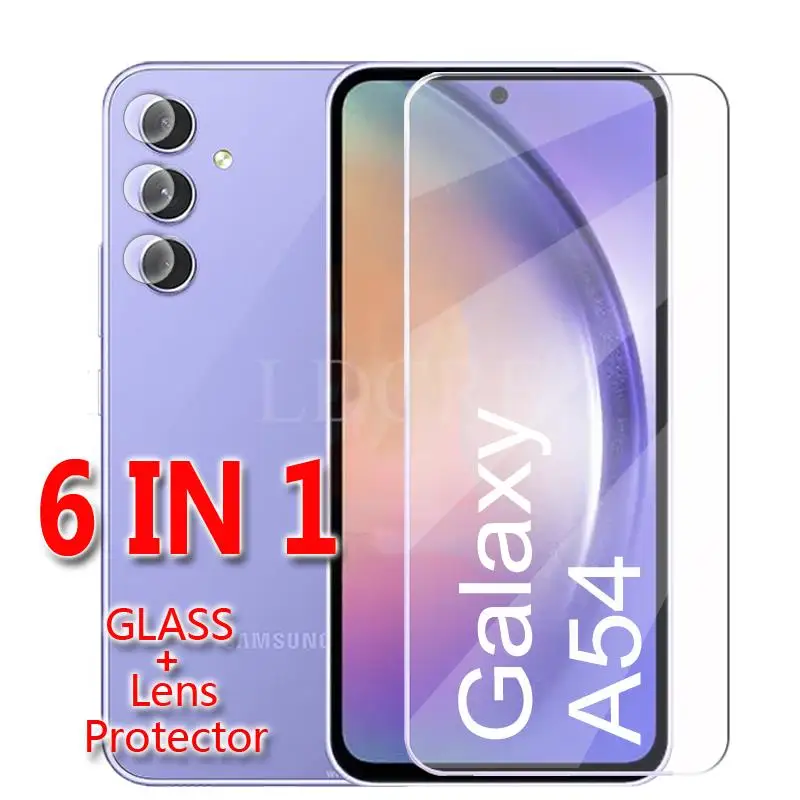 

Glass For Samsung Galaxy A54 Tempered Glass HD Screen Protector Camera Film Samsung A54 A53 A34 A73 A52 A14 A04 Glass Galaxy A54