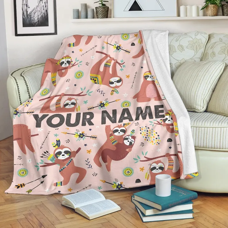 

Sloth Blanket - Sloth Throw Blanket - Sloth Fleece Blanket - Sloth Adult Blanket - Sloth Kid Blanket