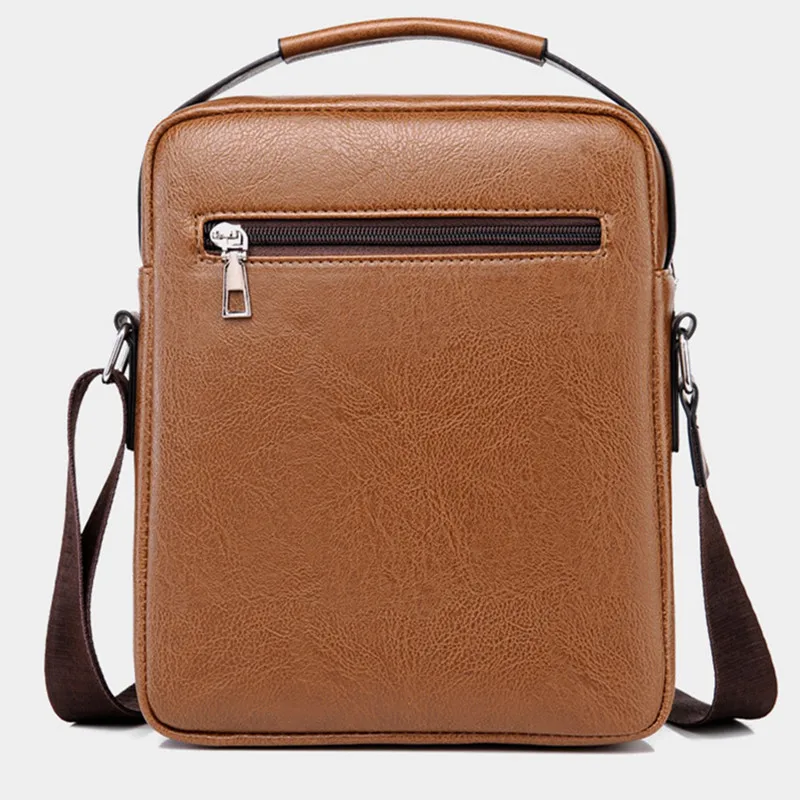 New Vintage Flap Crossbody Bag For Men Luxury Leather Male Shoulder Bag Small HandBag Tote Bags Business Messenger Bag