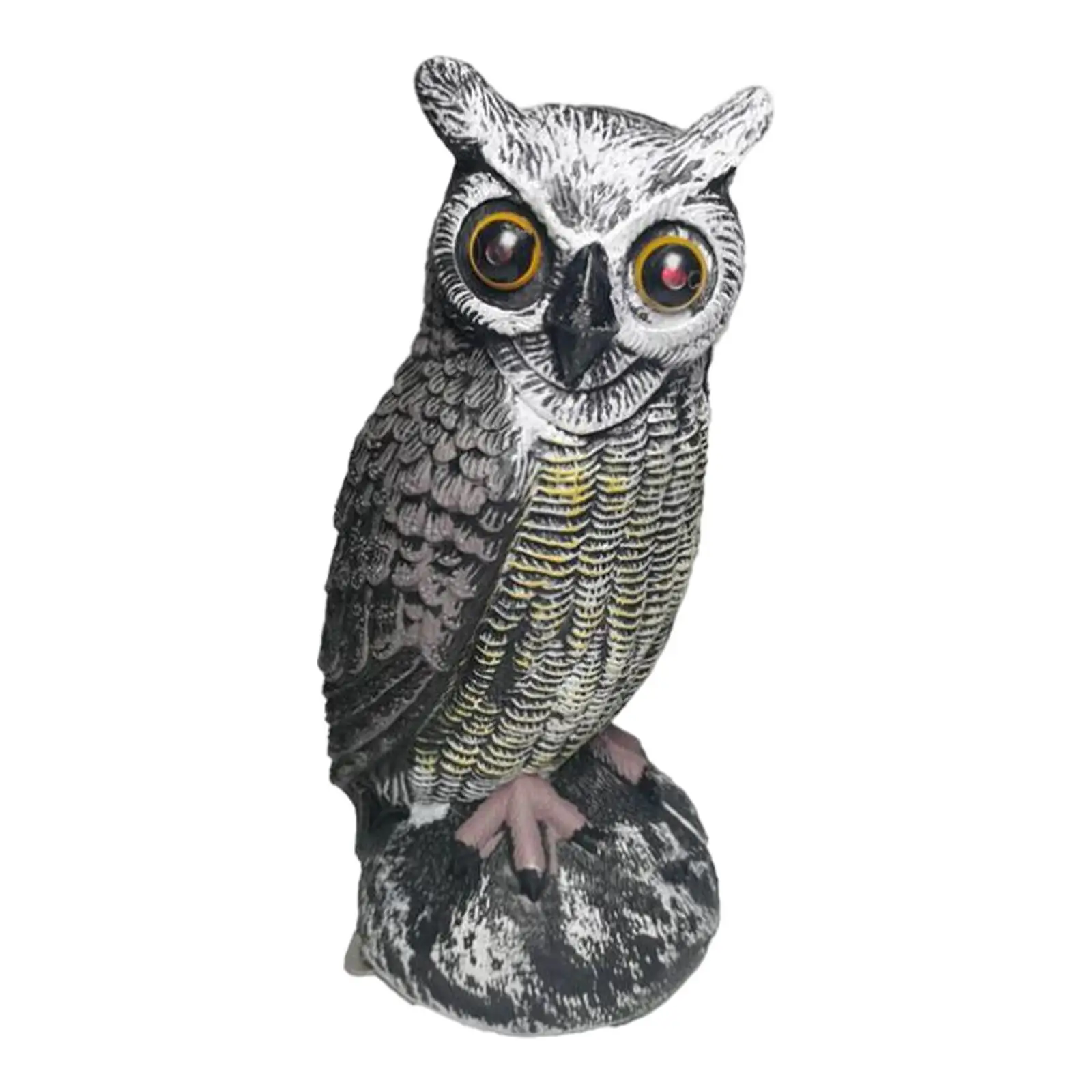 Приманка Сова на солнечной батарее искусственная с искусственными глазами