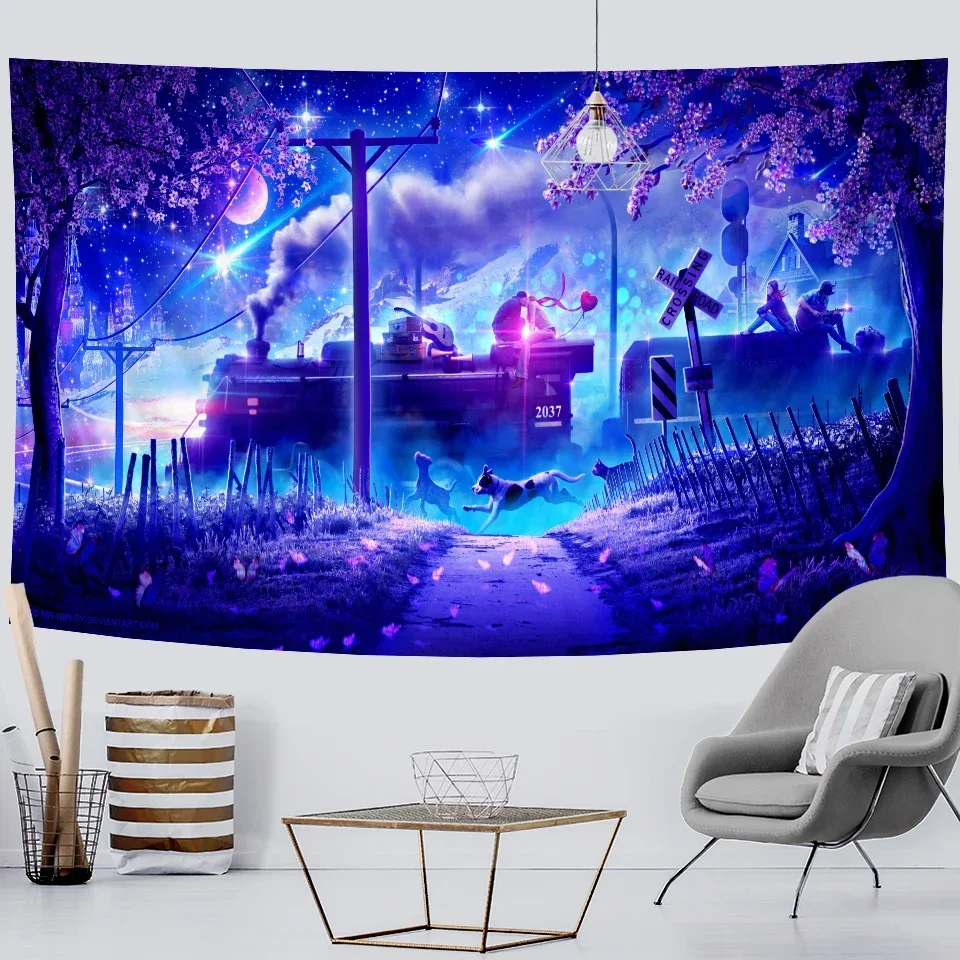 Дельфин Животное спальня домашний декор искусственная Мандала Бохо Декор