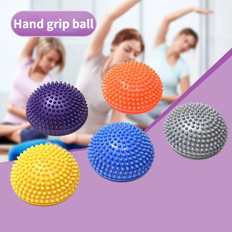 

Newly Inflatable Half Sphere Yoga Balls PVC Massage Fitball Exercises Trainer Balancing Ball for Gym Pilates Sport Fitness