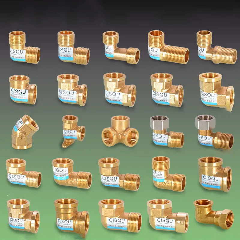 

Brass Elbow Pipe Fittings 1/2＂3/4＂Union Female/Male Thread Reducing Joint Copper Accessories Water/Gas Pipe