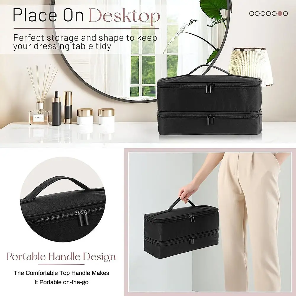 Двухслойная сушилка для волос портативная водонепроницаемая сумка бигуди