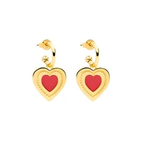 bohemia piercing luxury heart zircon swan studs earrings for women fashion jewelry pendiente ins same aretes party gifts gold