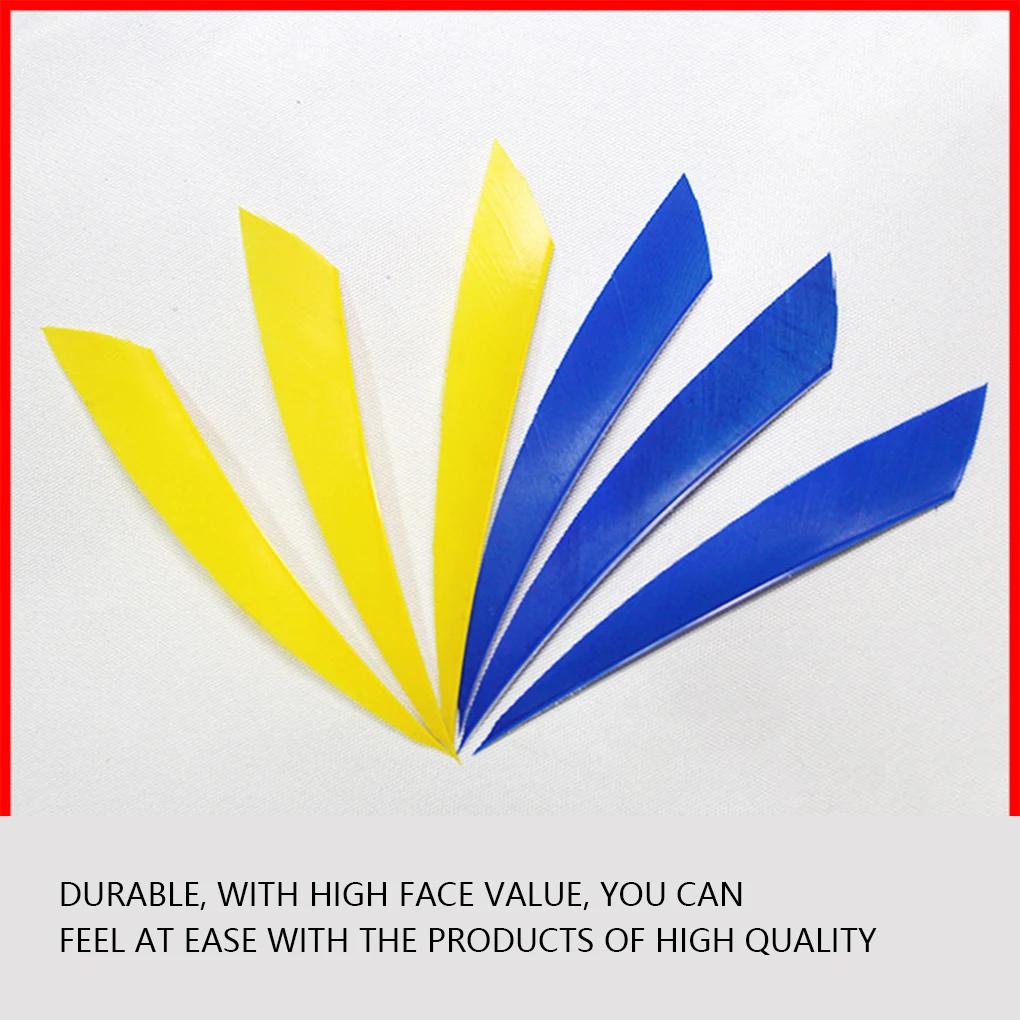 

100 шт. аксессуары для охоты с перьями, портативная деталь для стрельбы, рифление справа и левого крыла для синего и левого