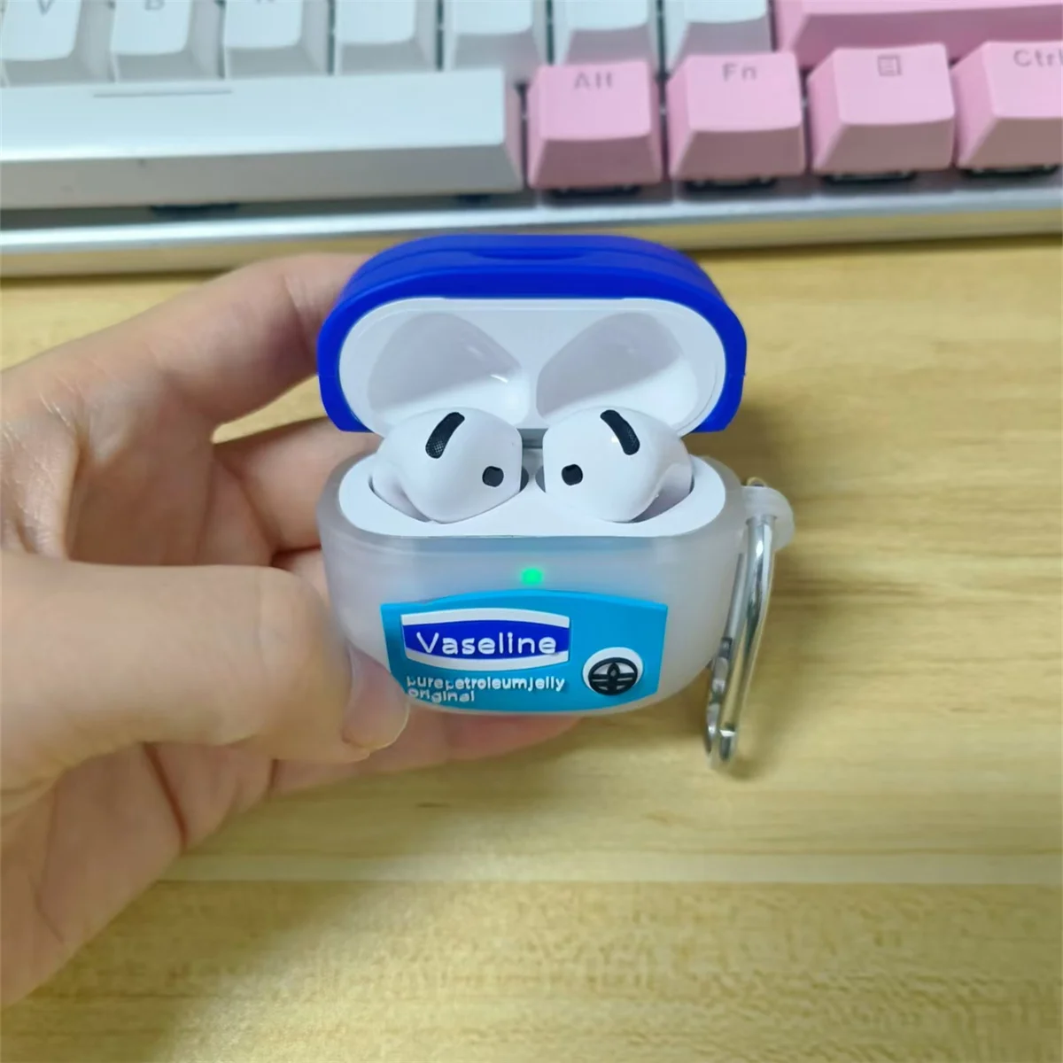 Cover for AirPods 4th Generation Popular Design Silicone Earbuds Case Airpods 4 with Hook Front LED Visible Boys Girls