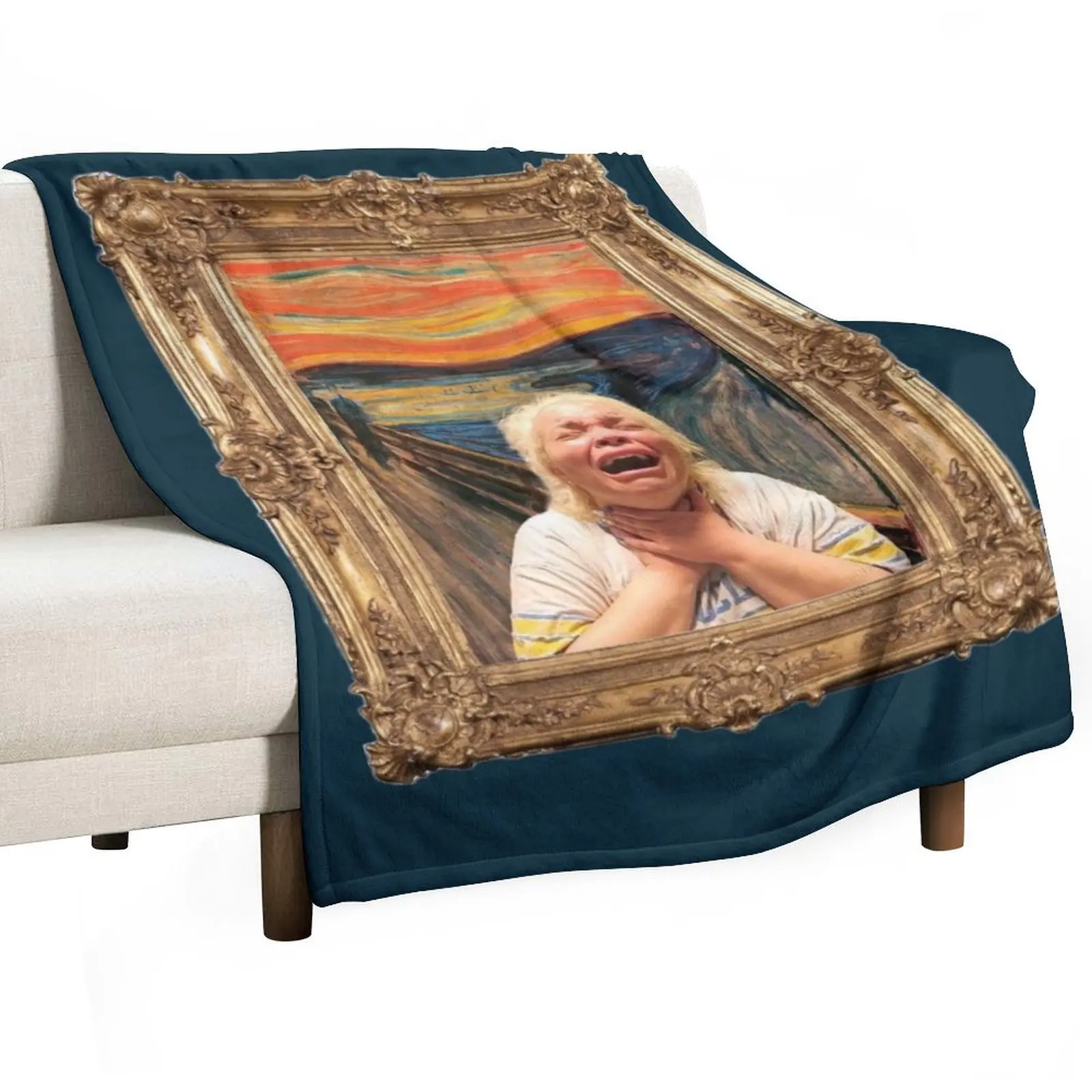 Крик. Сейчас декоративное одеяло для дивана манга Trisha Paytas