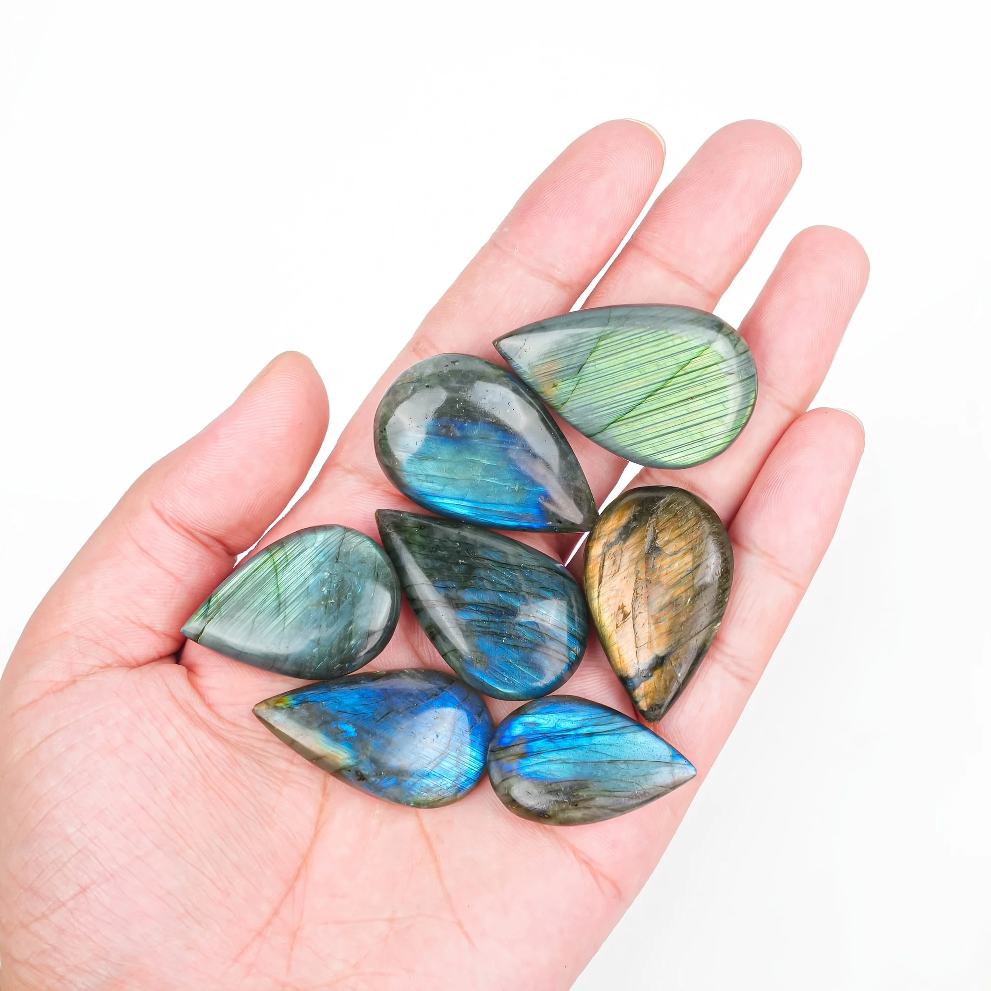 

Лабрадорит капля синего сияния