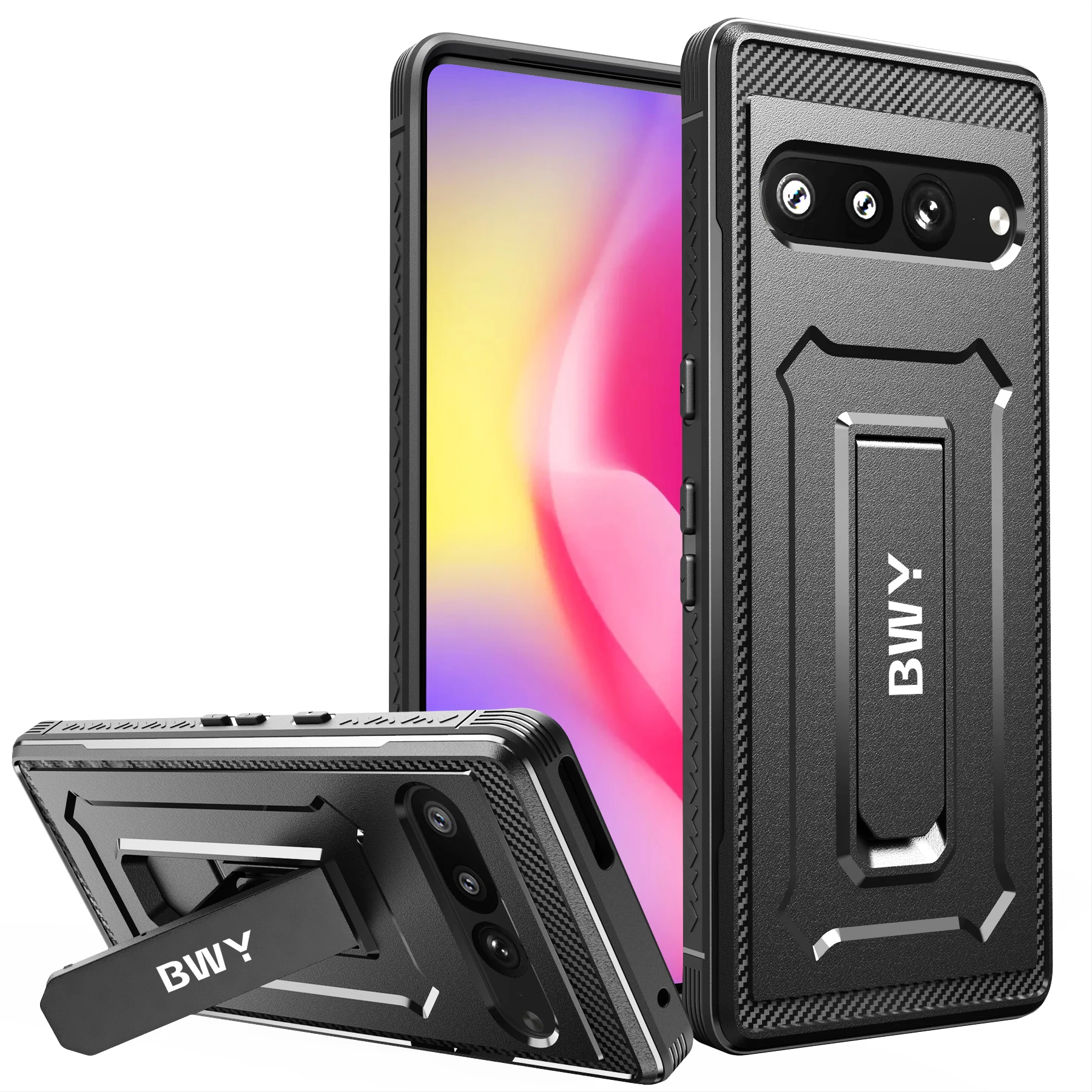 Чехол BWY Pixel 6A для Google 7/Pro защитный чехол экрана прочный в стиле милитари с