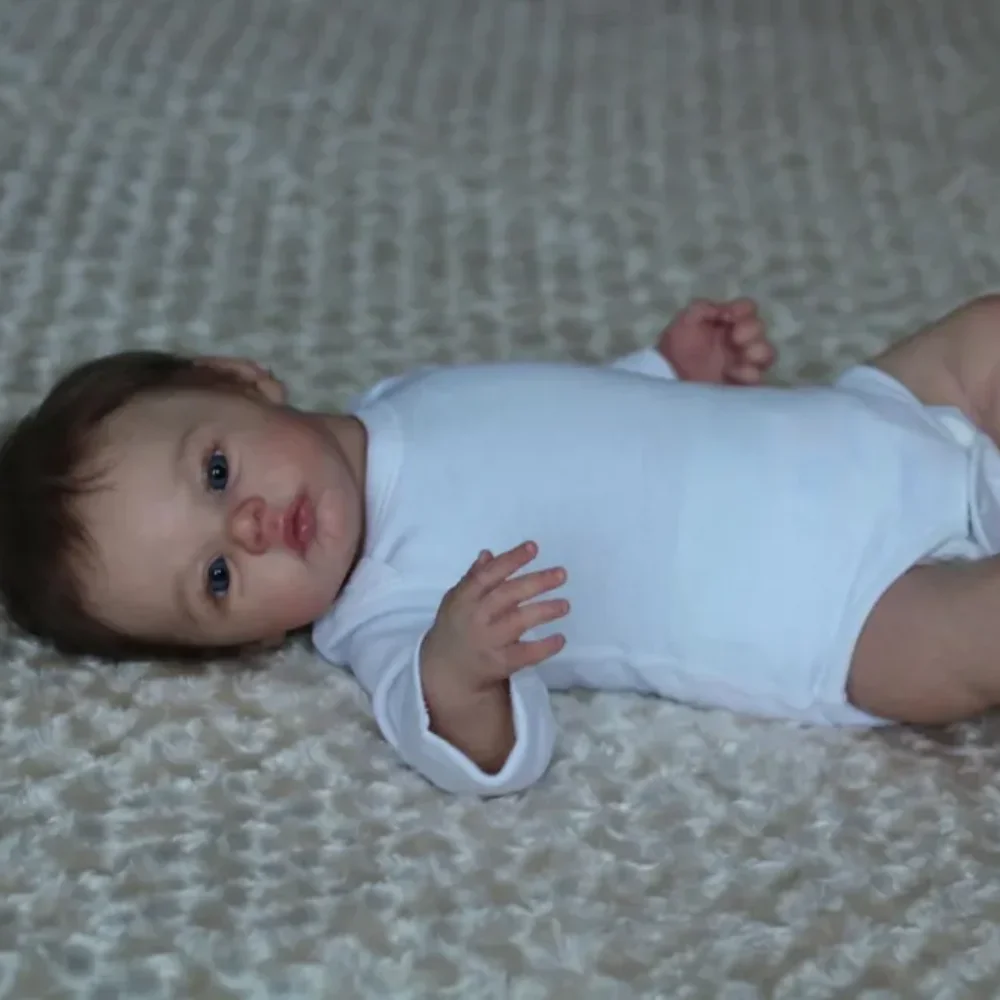 Кукла-младенец тканевый тело Улучшенный тон кожи имплантат волос Младенец