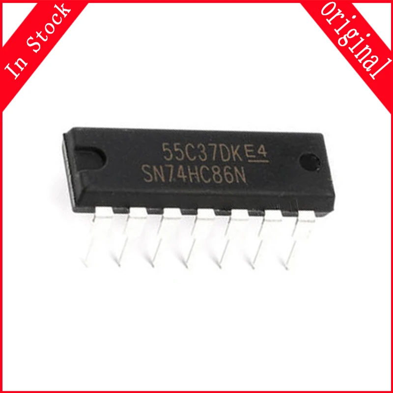 10 шт./лот SN74HC86N 74HC86N DIP14 SN74HC86 DIP-14 74HC86 оригинальная фотография