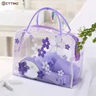 Модная женская Водонепроницаемая прозрачная косметичка из ПВХ, портативный органайзер для путешествий, сумка для туалетных принадлежностей, сумка для мытья и макияжа