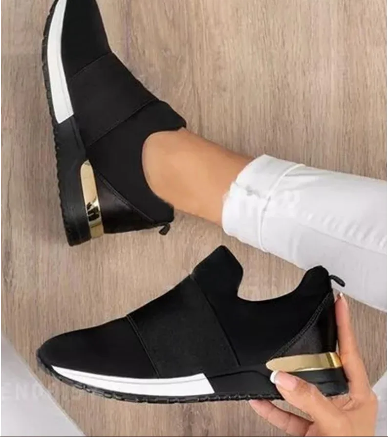 

2022 Vulcanize Shoes Sneakers Women Shoes Ladies Slip-On Solid Color Sneakers for Female Sport Mesh Casual Shoes for Women