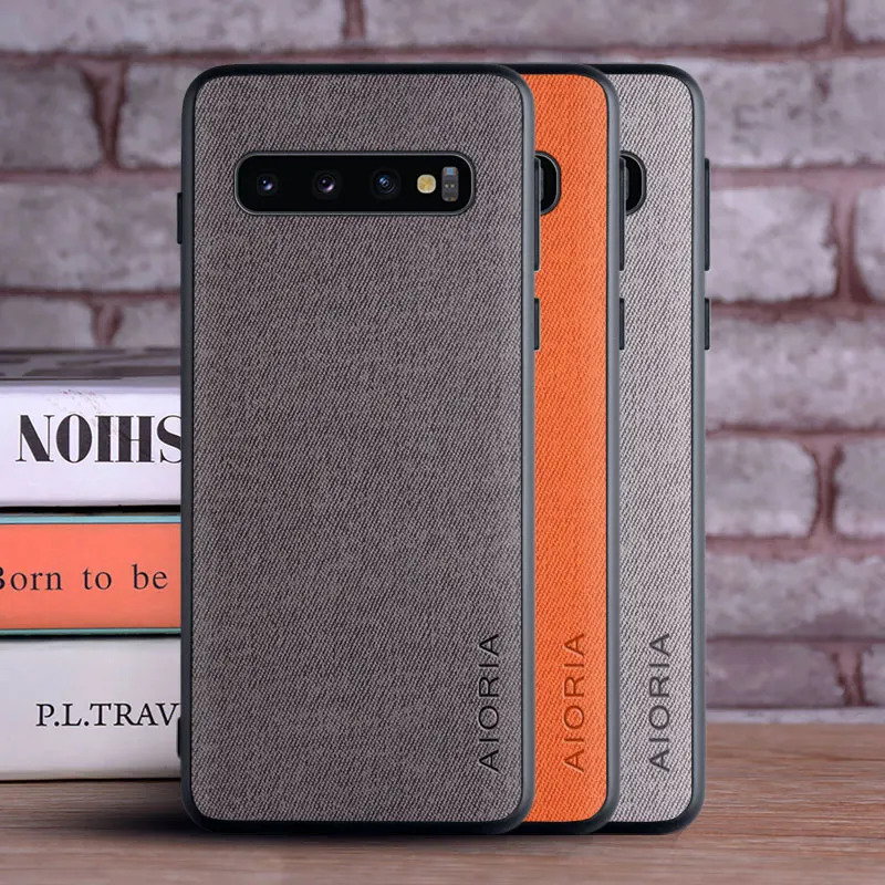 

Luxury Vintage Phone Case for Samsung Galaxy S10 Plus Lite S10e Soft Tpu Plain Leather Cover for Samsung Galaxy S10 5G Case