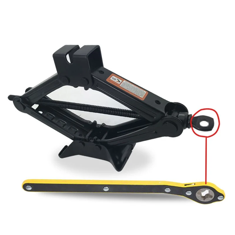 Car Labor-saving Wrench Tire Wrench Cross Hexagon Scissor Jack Lifting Effortless  360° rotating tire Rotation Handle Tool