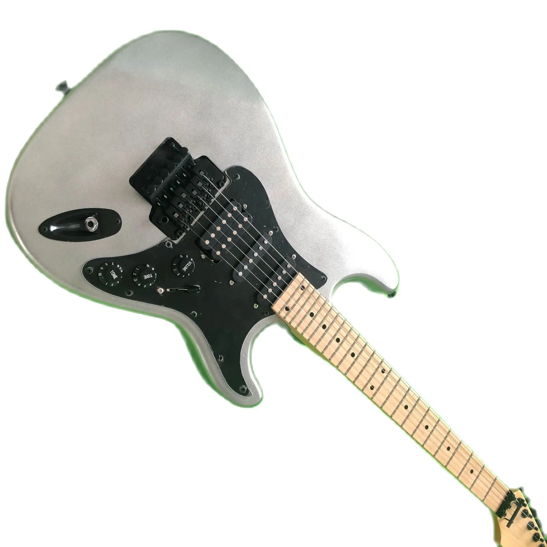 

custom shop.hardwork 6 Strings Maple fingerboard Silver color Electric Guitar
