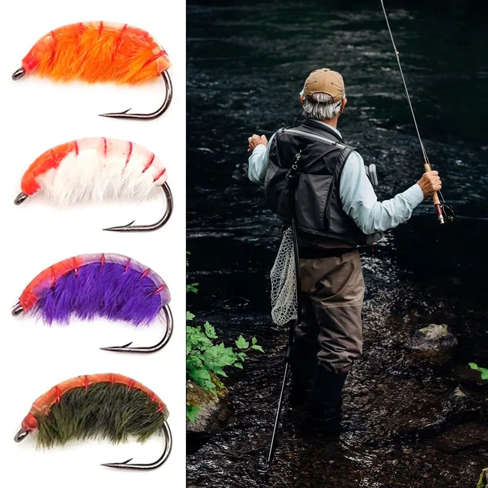 

5pcs DIY Fishing Flies 10# Tide Insect Jack Nymph Hair Hook Fly Fishing Fly Hook Artificial Bait Fly