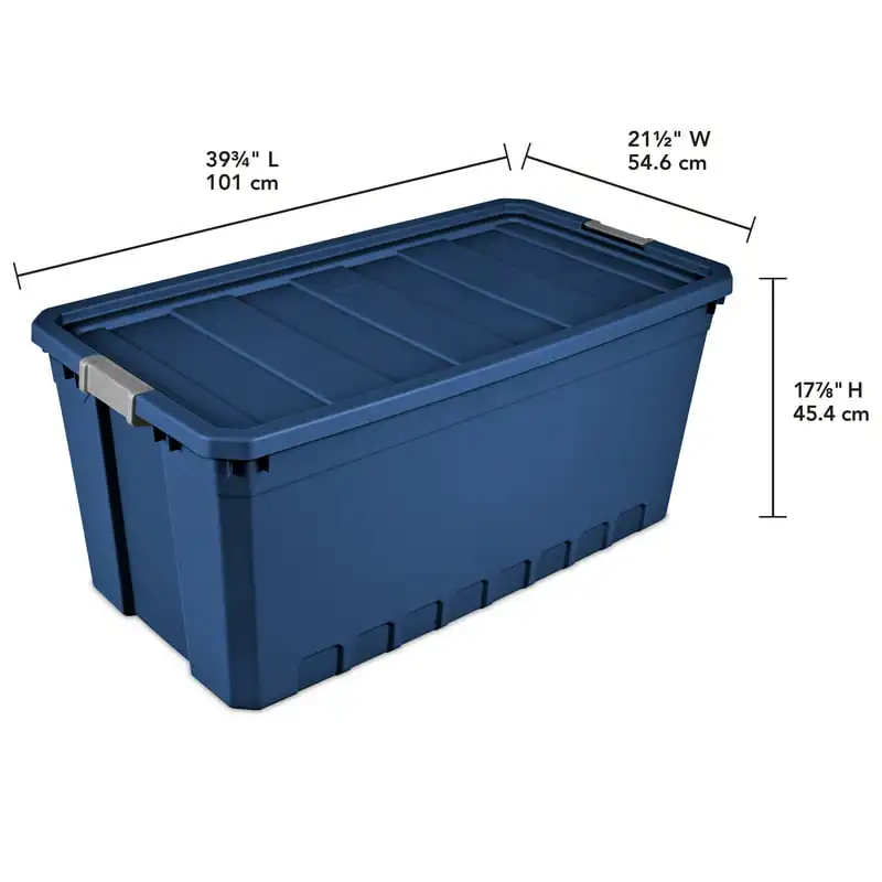 

Fine 2-Piece Set of Adult Stadium Plastic Stacker Totes, Gallon Capacity; Perfect for Hiking, Camping, and Sports.