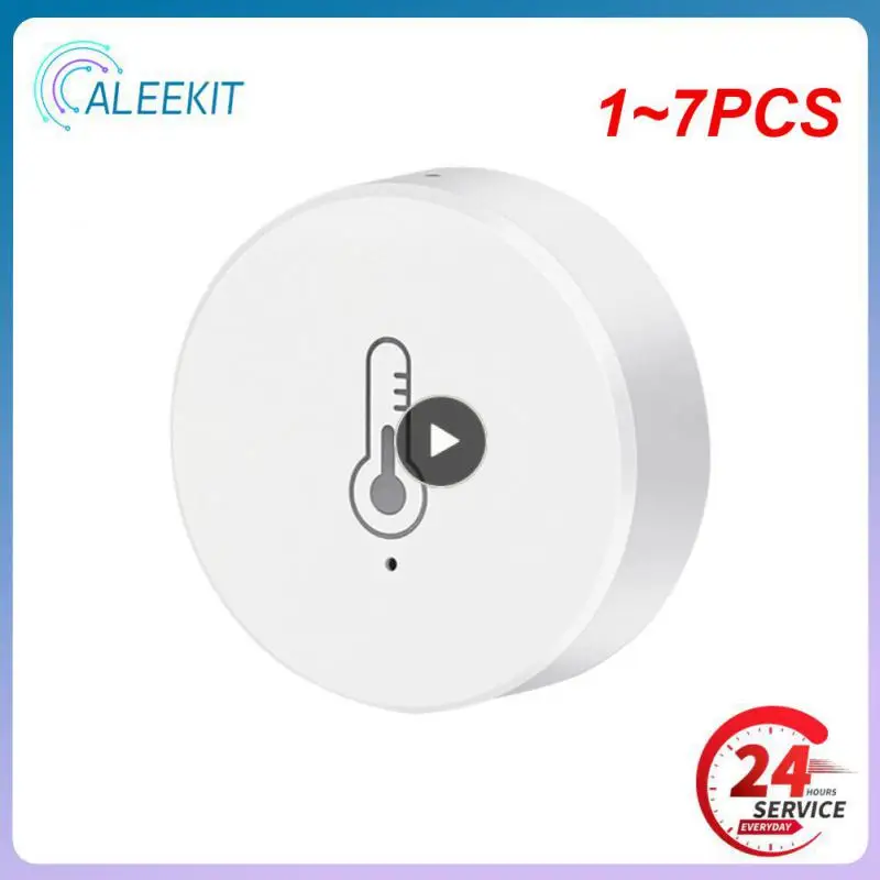 

1~7PCS Tuya ZigBee Real Time Temperature And Humidity Sensor Work With Alexa Home Smart Home Smart Life/Tuya Smart App