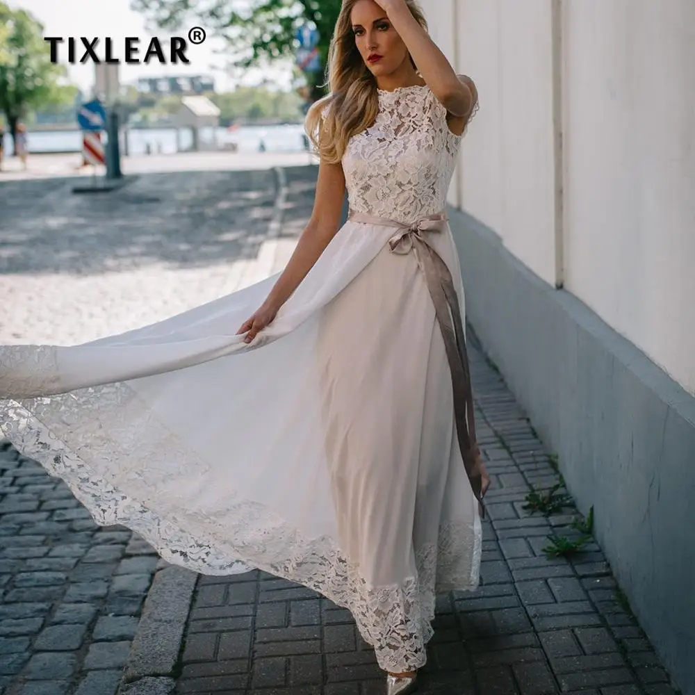 

YEEH Boho Lace Cap Sleeve Wedding Dress For Women 2022 Beach A-Line Chiffon With Sash Bridal Gowns Elegant Backless Robe Mariee