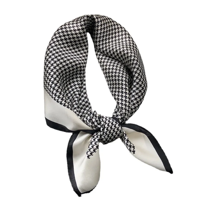 Элегантный квадратный шарф для женщин Универсальный головной платок в комплекте