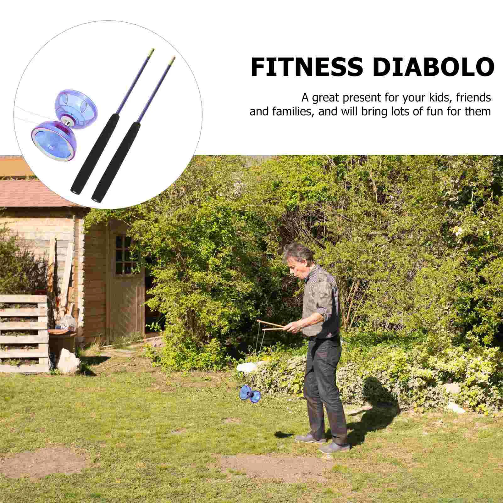 Игрушки Двуглавый Diabolo Kids Professional Fitness Yo- Резиновый Жонглирование