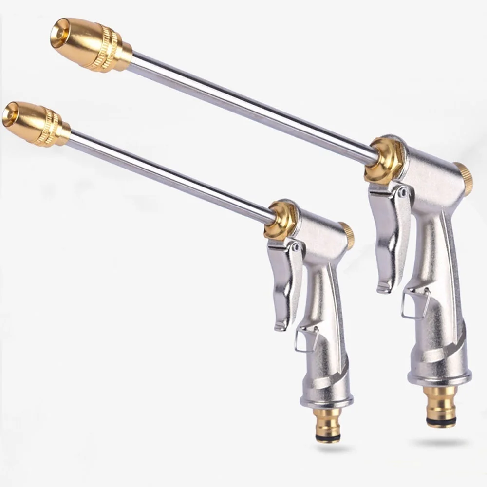 

Metal Brass High Pressure Water Gun Nozzle Water Spray Car Washing Flowers Convenient Watering Lawn Irrigation Garden Supplies