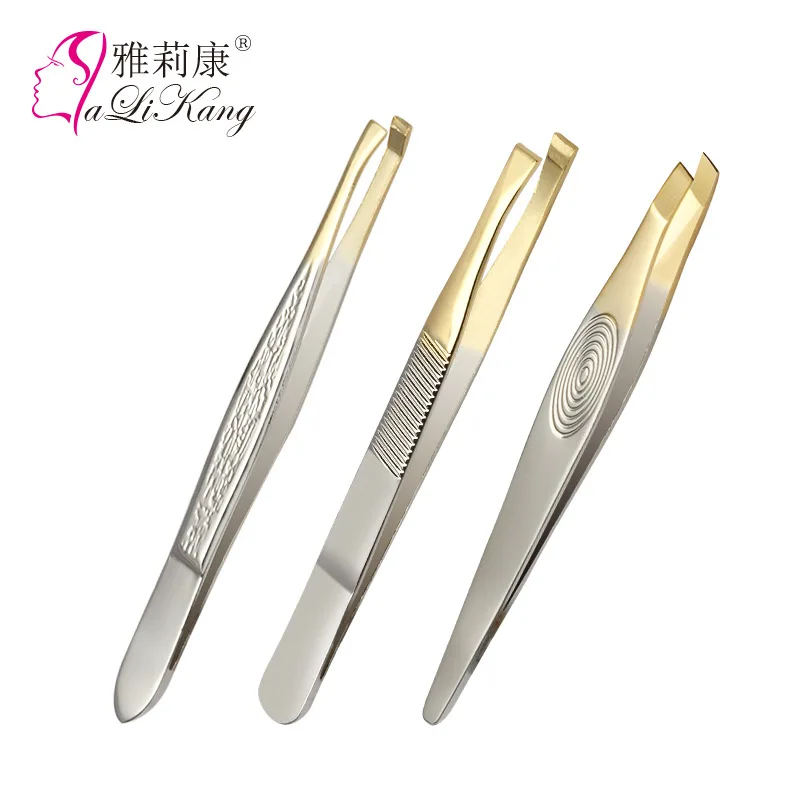 

Private Label Eyebrow Tweezers Rose Gold Pincet Clips Stainless Steel Face Hair Removal Beautfy Makeup Tool
