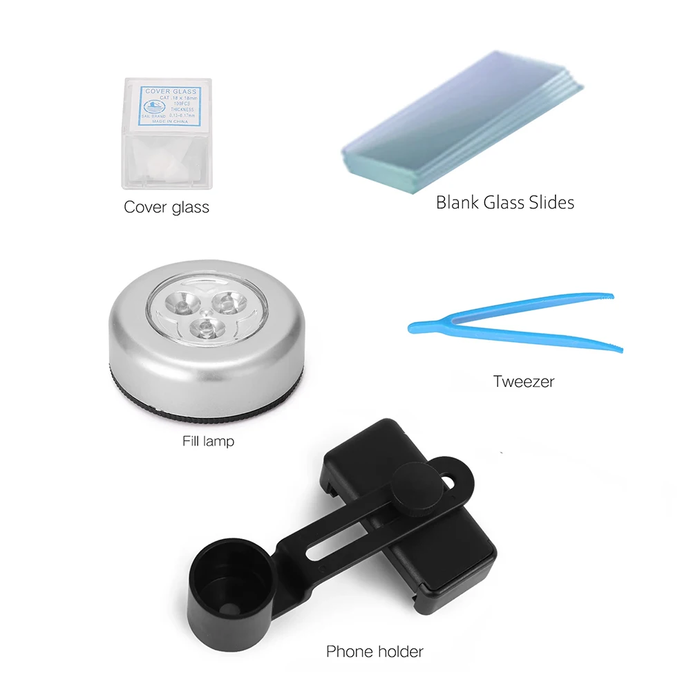 Оптический монокулярный биологический микроскоп 40X-4000X HD для фотографии средней