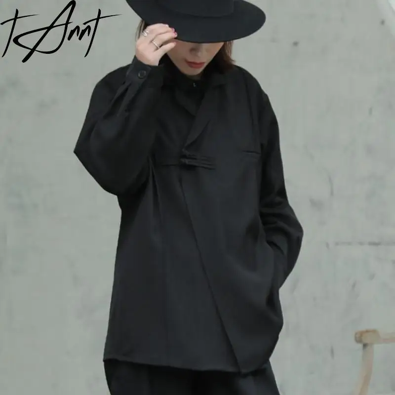 

TANNT Women Blazer Black Fashion Women Blazers And Jackets 2023 New Spring Womens Blazers Long Sleeve Leisure Suit Coats