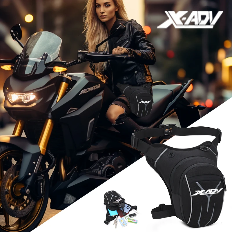 

For Honda XADV750 XADV150 X-ADV X Adv 750 150 2014-2020 Motorcycle Waterproof Drop Waist Leg Bag Thigh Belt Hip Bum Military