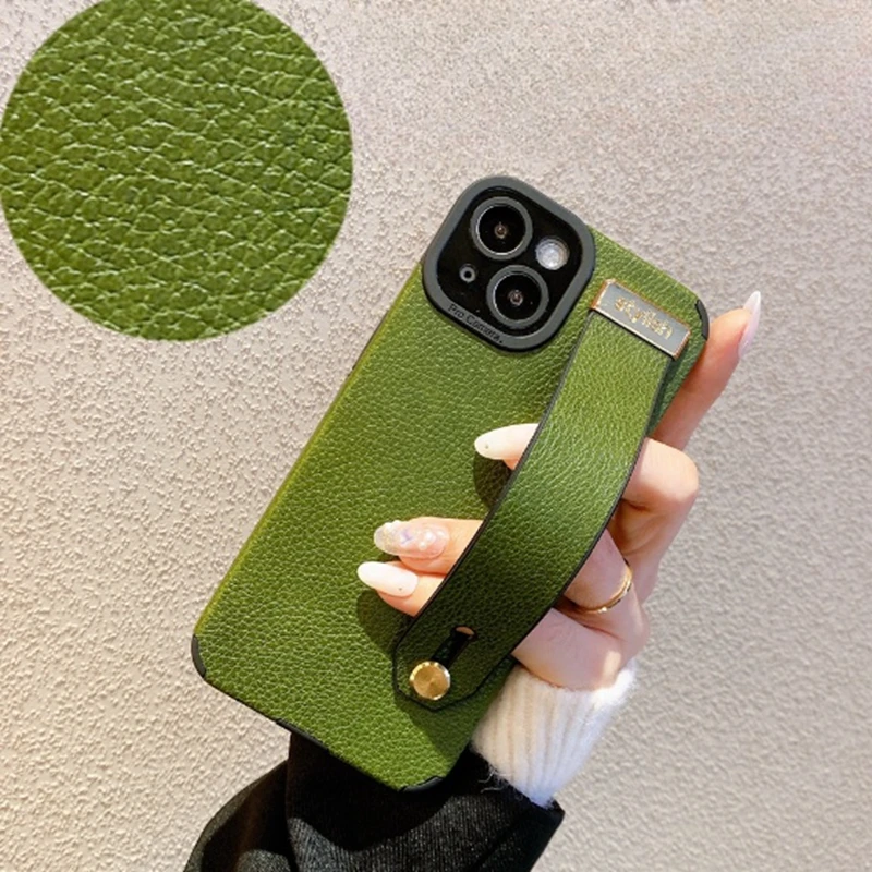Кожаный чехол в стиле ретро с рисунком личи для iPhone 11 12 13 Pro Max чехол-подставка