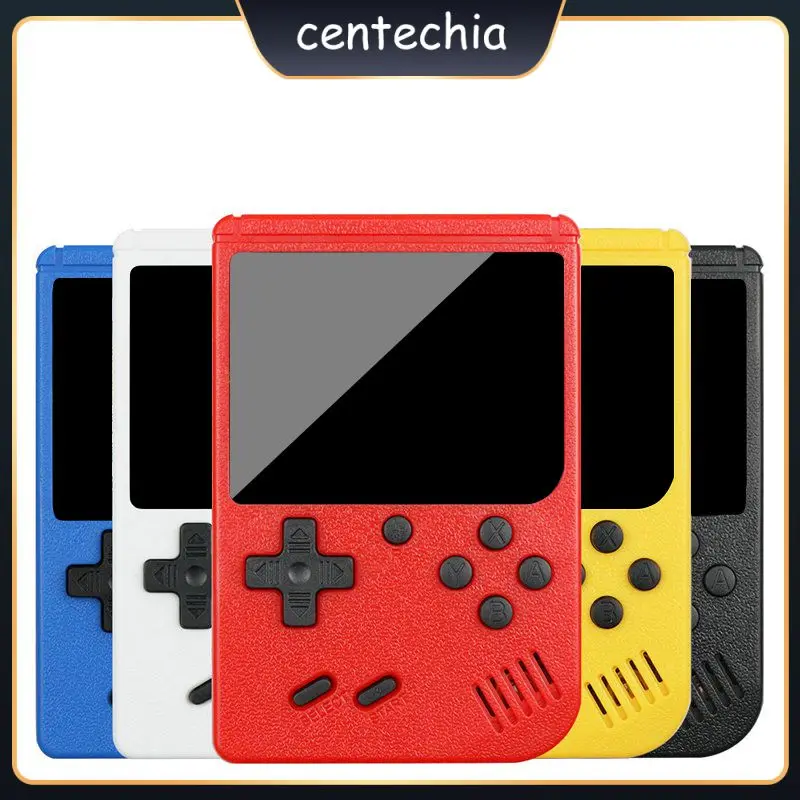 

Yellow Retro Classic Game Console Portable Av Cable Handheld Game Rechargeable For Gamers Consumer Electronics 3.0inch 400 In 1