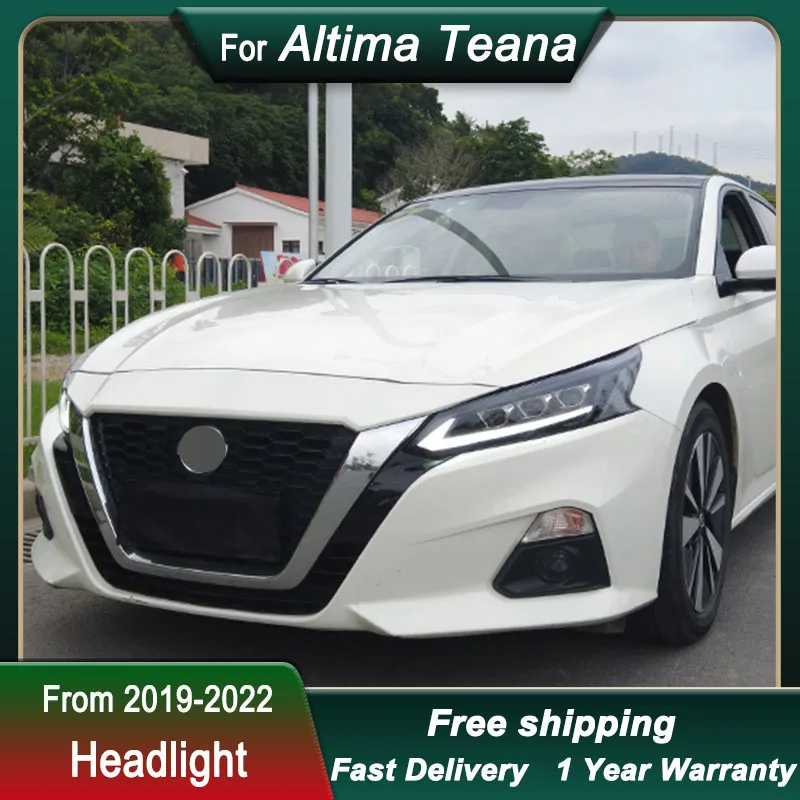 Фото Новые светодиодные фары для Nissan Altima Teana 19-22, полностью светодиодные, с динамическими указателями поворота и линзами Bi-xenon. №3