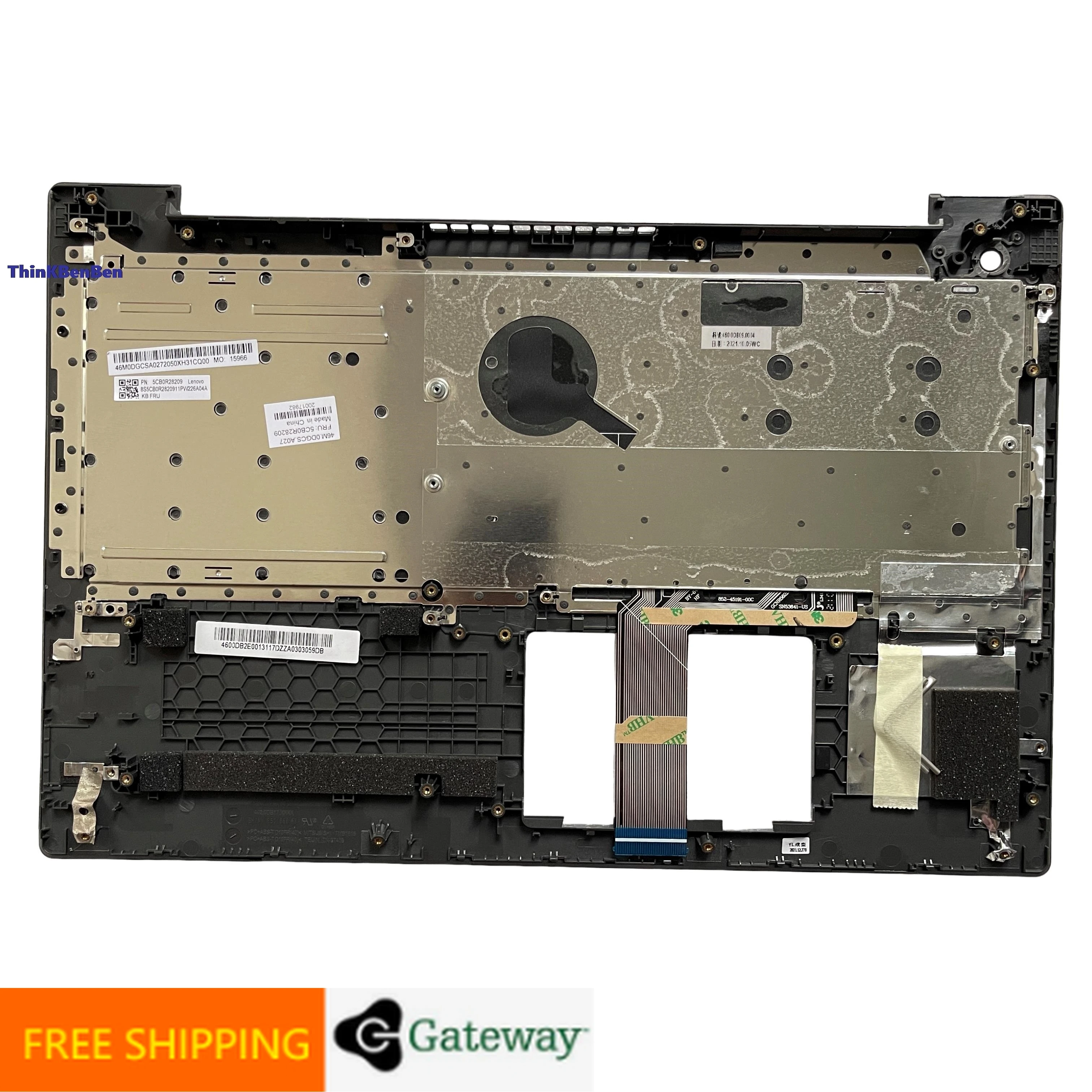 HB Hebrew (IL Israel) Железный серый верхний чехол для клавиатуры упор рук Lenovo Ideapad V130 15 15IKB