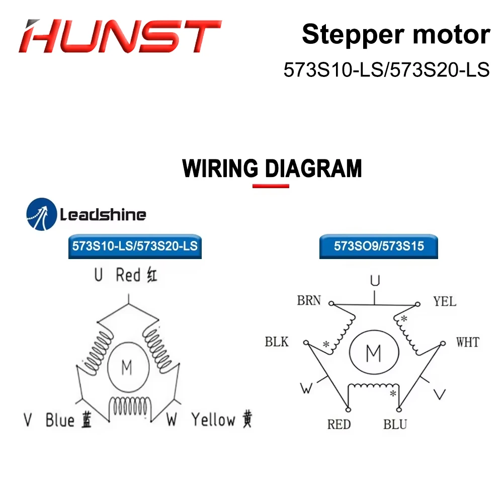 3-фазный Шаговый Двигатель HUNST Leadshine 573S20-LS 5 8A И 573S10-LS