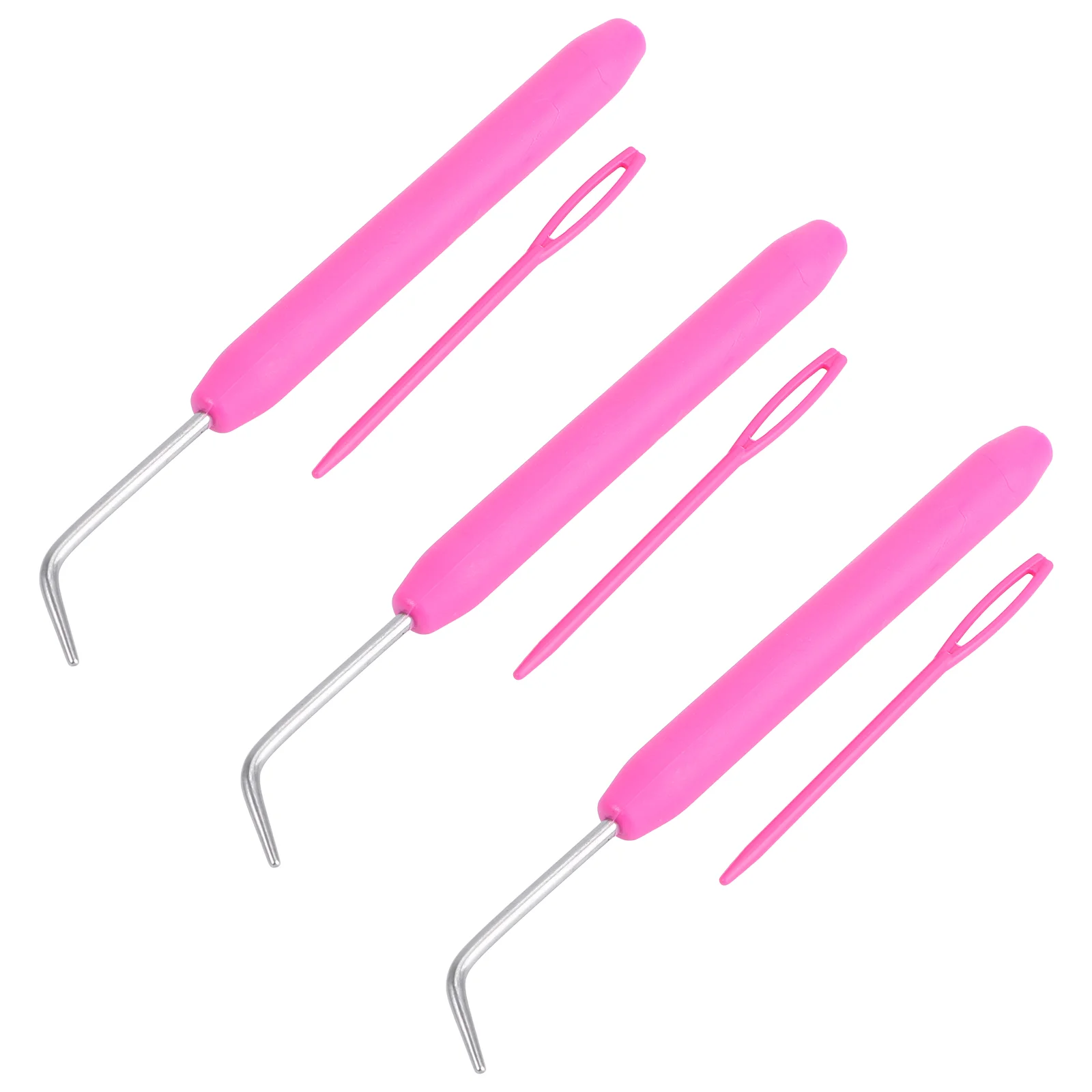 

Crochet Hooks Needle Hook Knitting Loom Handle Ergonomic Knitter Diyset Tool Complete Yarn Aluminum Red Beardedhooked Beginners