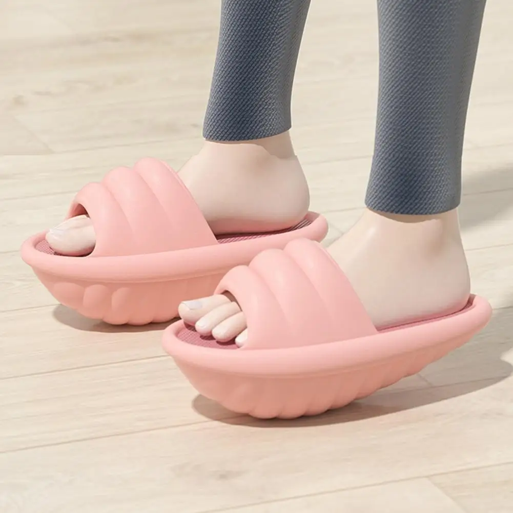 

1 pair of women's elastic EVA slippers breathable stovepipe shoes non-slip conch-shaped personal slippers for household use