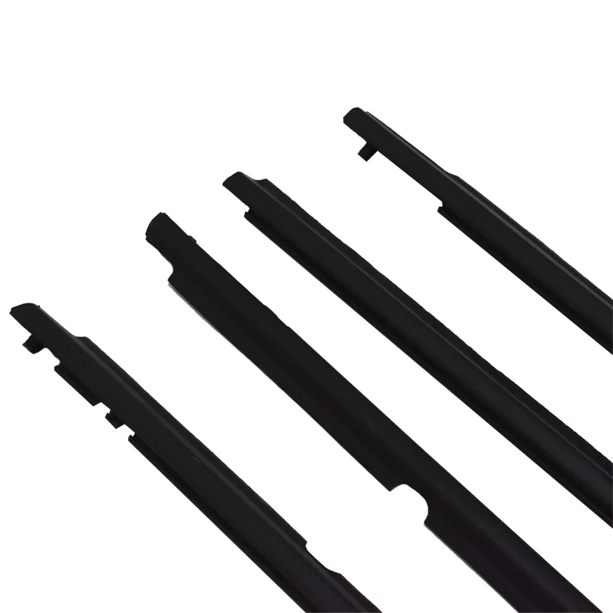 

4 шт., черные резиновые уплотнители для окон, водонепроницаемый уплотнительный ремень под давлением, накладка для Toyota Corolla 2007-2014 гг.